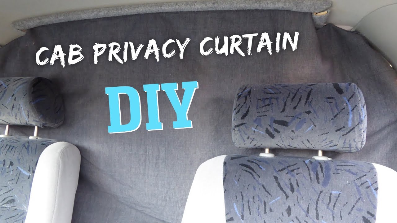 How To Make A Cab Privacy Curtain For a Campervan